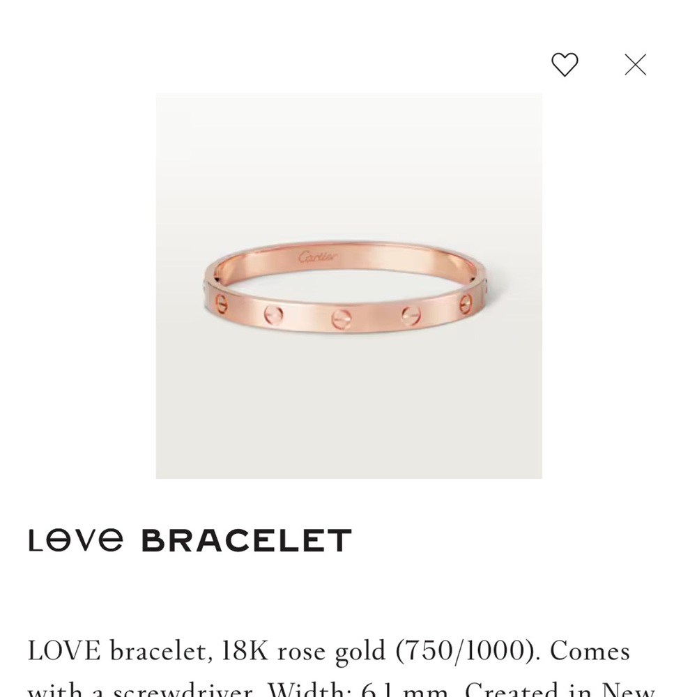 Rose gold size 18 brought from store new screw style 2020 purchased